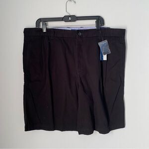 Club Room Men’s Pleated Front Chino Shorts Black size 38